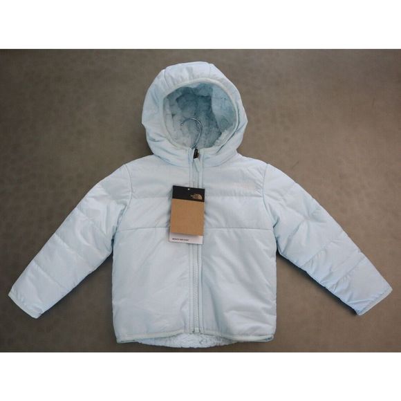 The North Face Sz 12-18 Months Ice Blue Mossbud Swirl Reversible Jacket $100 - Picture 1 of 16